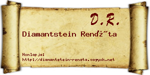 Diamantstein Renáta névjegykártya
